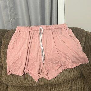 pink lounge shorts